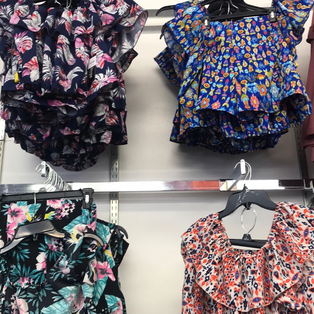 Crop top shorts set